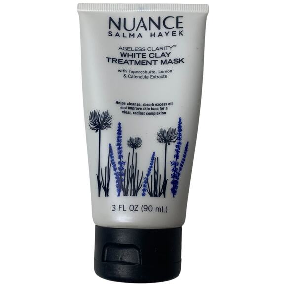 NUANCE Salma Hayek AGELESS CLARITY WHITE CLAY TREATMENT MASK 3 FL OZ - Picture 1 of 5